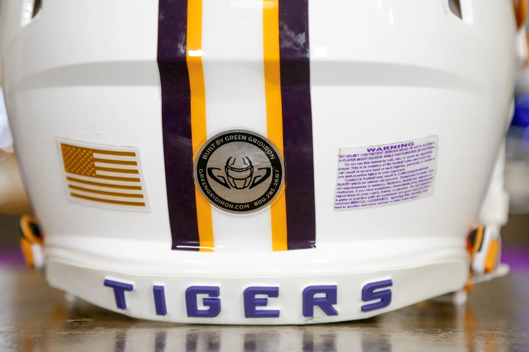 LSU Tigers Riddell Speed Authentic Helmet - GG Edition 00276