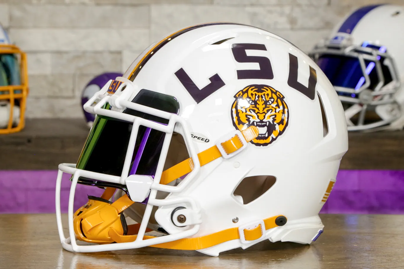 LSU Tigers Riddell Speed Authentic Helmet - GG Edition 00276