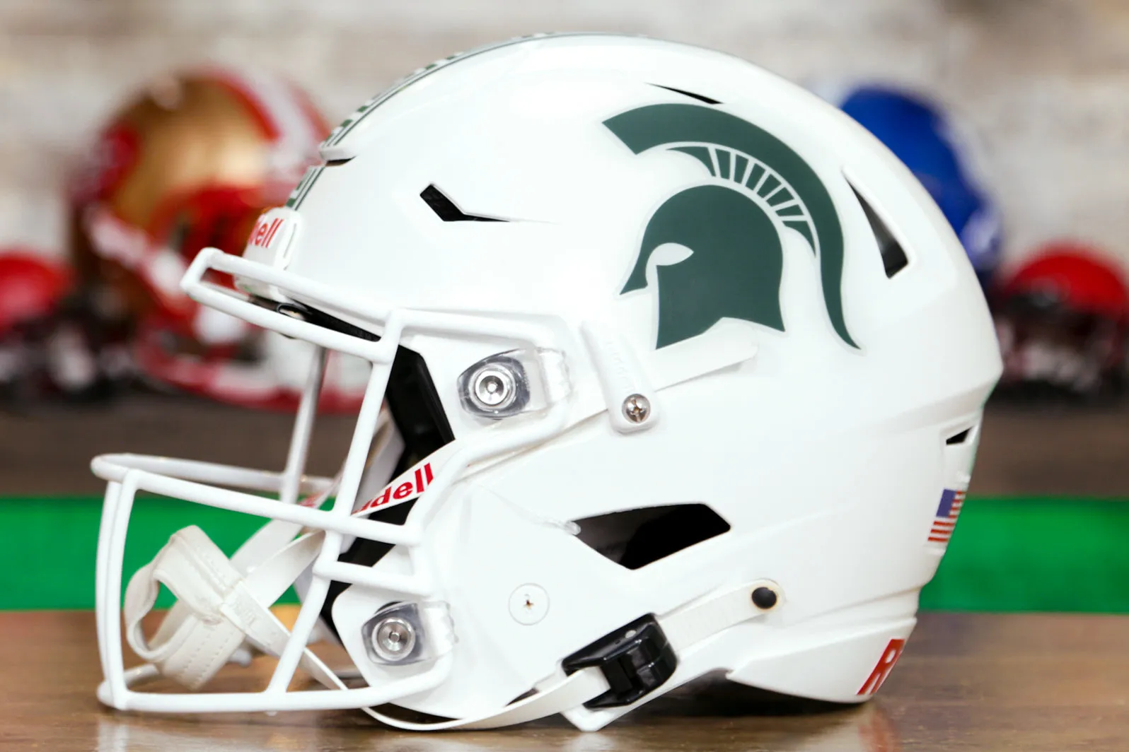 Michigan State Spartans Riddell SpeedFlex Helmet - Matte White