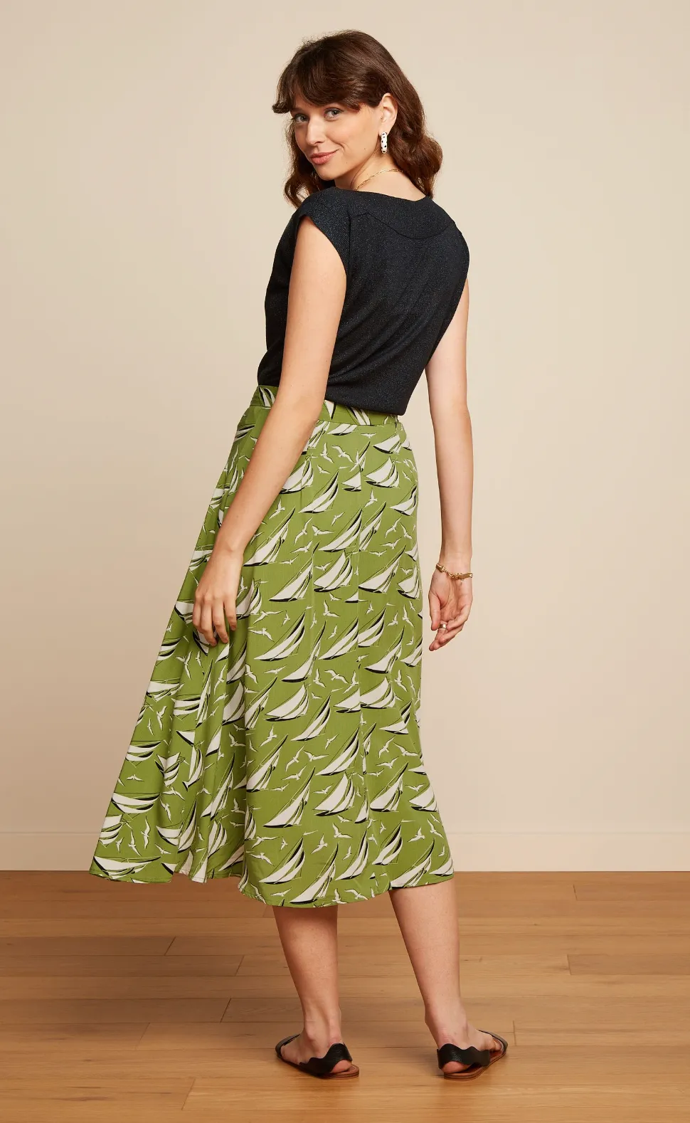 Midi Skirt mit Schiffchen