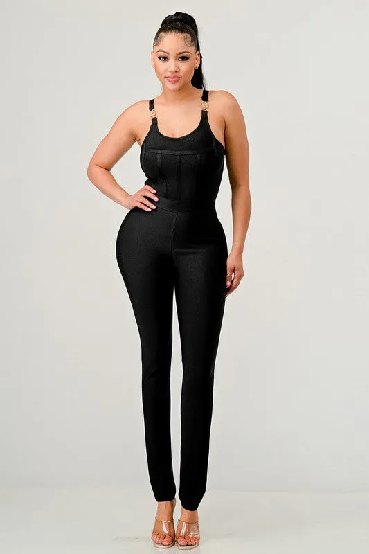 Midnight Divva Bandage Jumpsuit