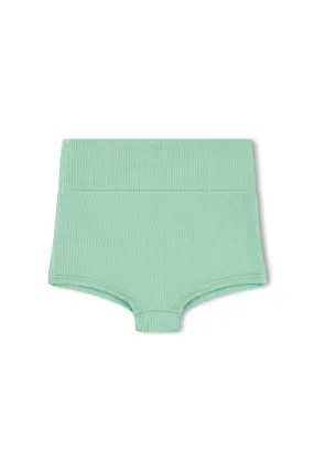 Mini Rib Boy Short - Turquoise