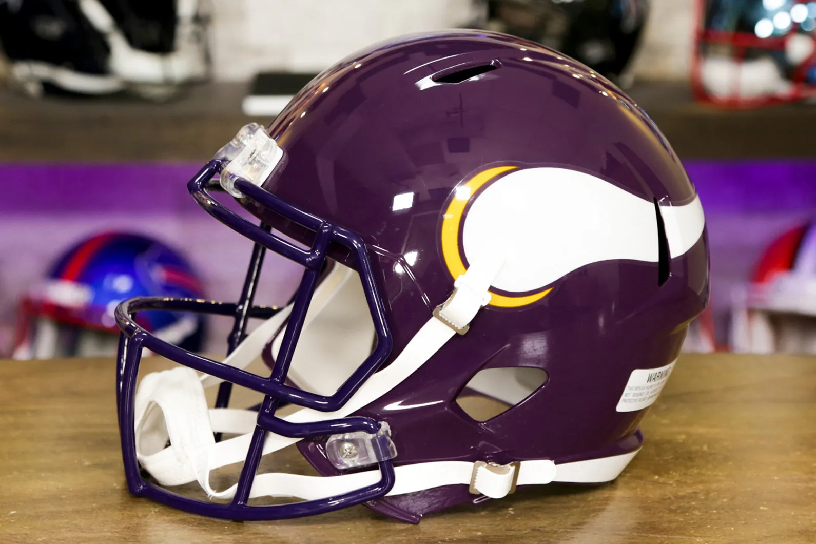 Minnesota Vikings Riddell Speed Replica Helmet - 1983-2001 Throwback