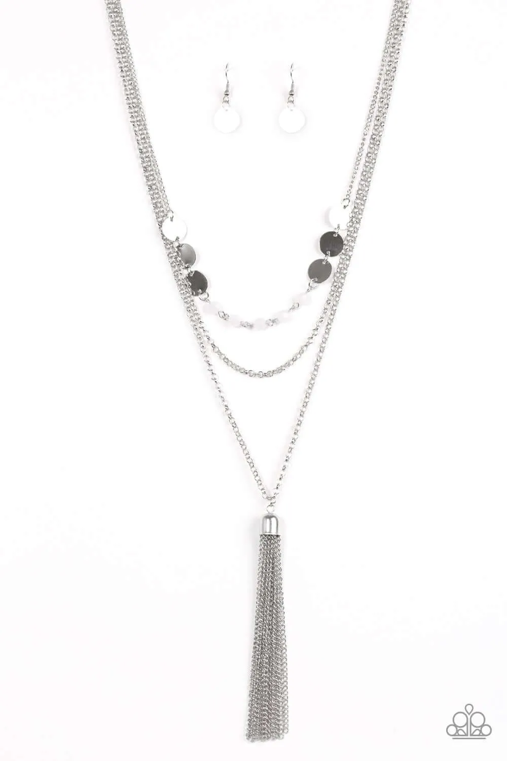 Paparazzi Accessories  - Celebration of Chic #L111 - Silver Necklace