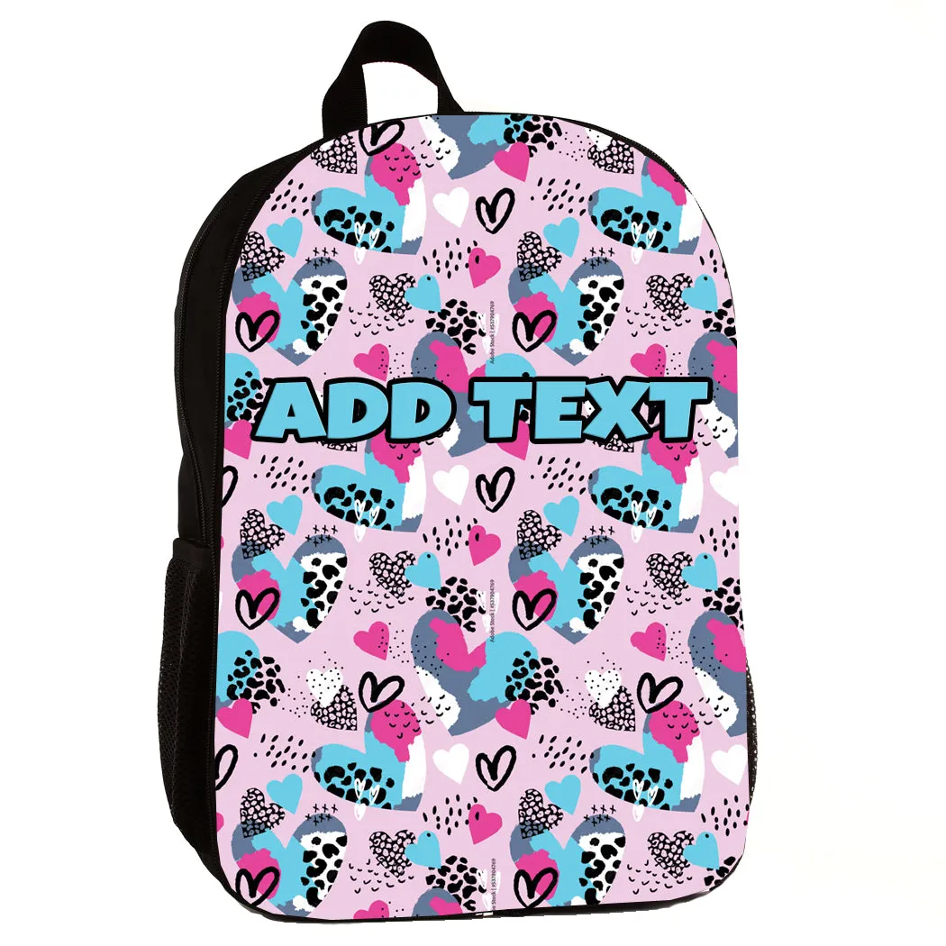 Personalized Backpacks, Lunch Bags, Duffel Bags, or Water Bottles with Full-Color - Sweet Hearts