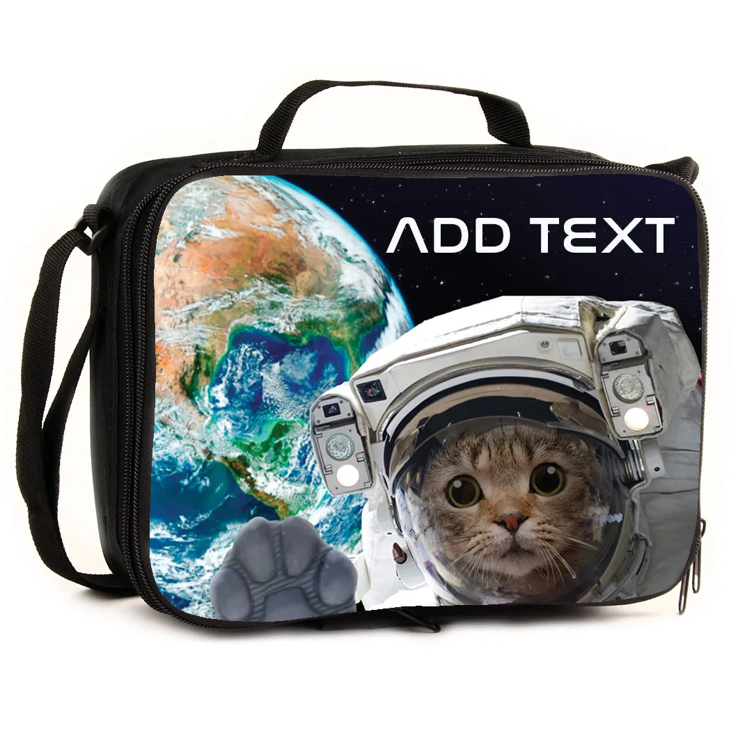 Personalized Full Color Backpacks / Lunch Bag / Duffel Bag - Space Cat