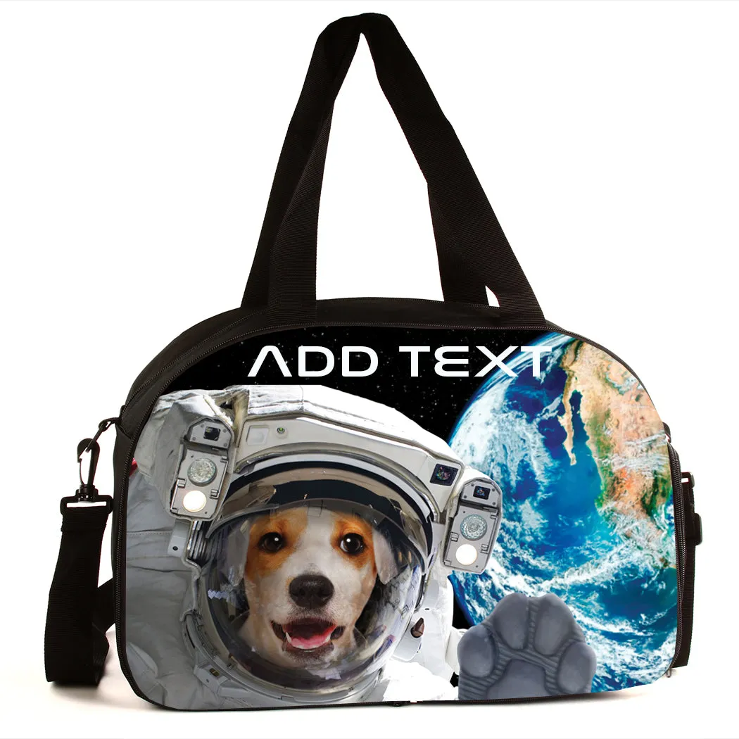 Personalized Full Color Backpacks / Lunch Bag / Duffel Bag - Space Dog