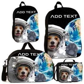 Personalized Full Color Backpacks / Lunch Bag / Duffel Bag - Space Dog