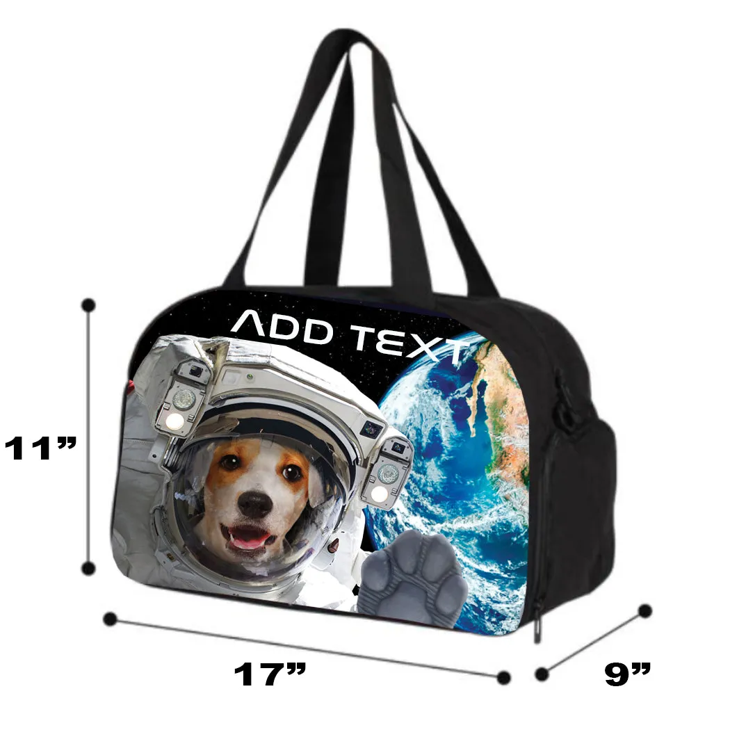 Personalized Full Color Backpacks / Lunch Bag / Duffel Bag - Space Dog