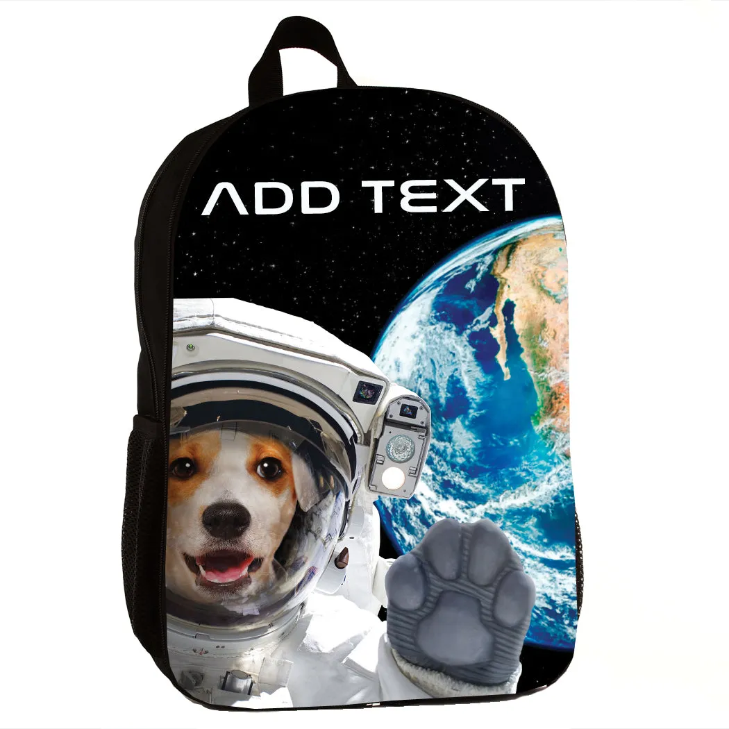 Personalized Full Color Backpacks / Lunch Bag / Duffel Bag - Space Dog