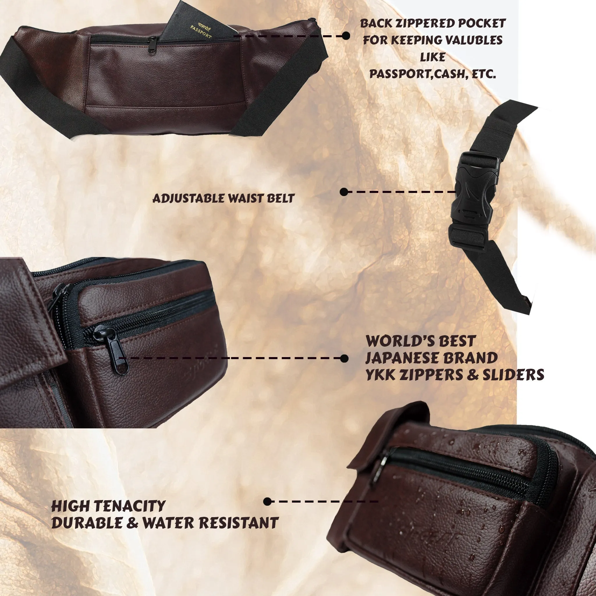 Potent Brown Waist Bag