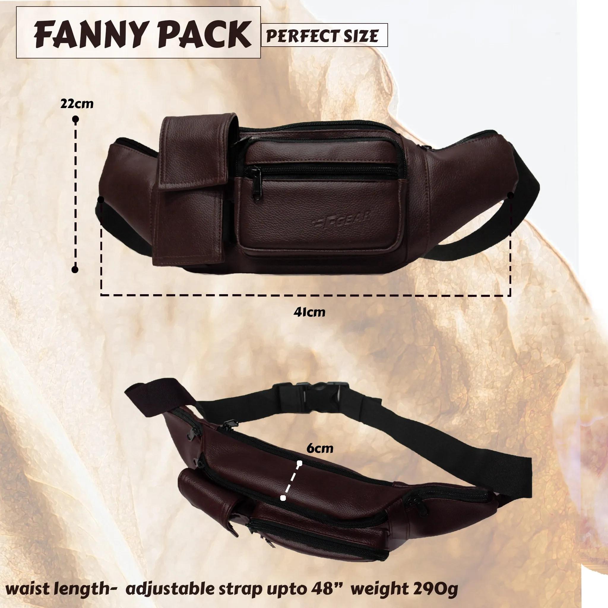 Potent Brown Waist Bag