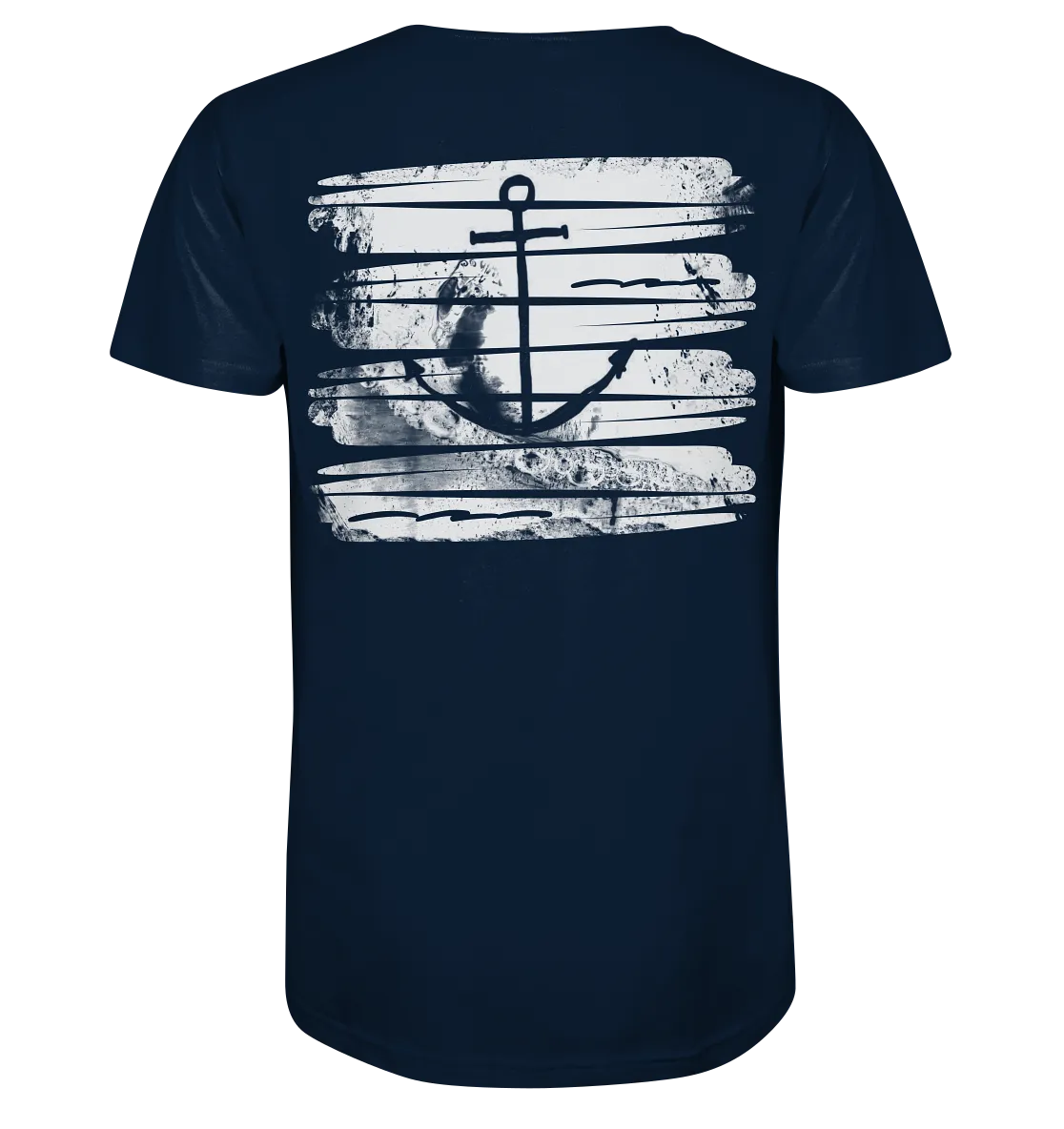 "Anchor Ocean Splash" - Herren Premium Organic V-Neck Shirt