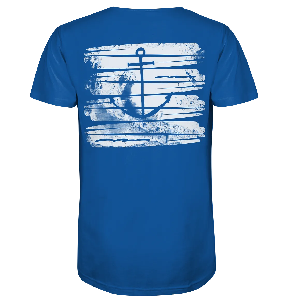 "Anchor Ocean Splash" - Herren Premium Organic V-Neck Shirt