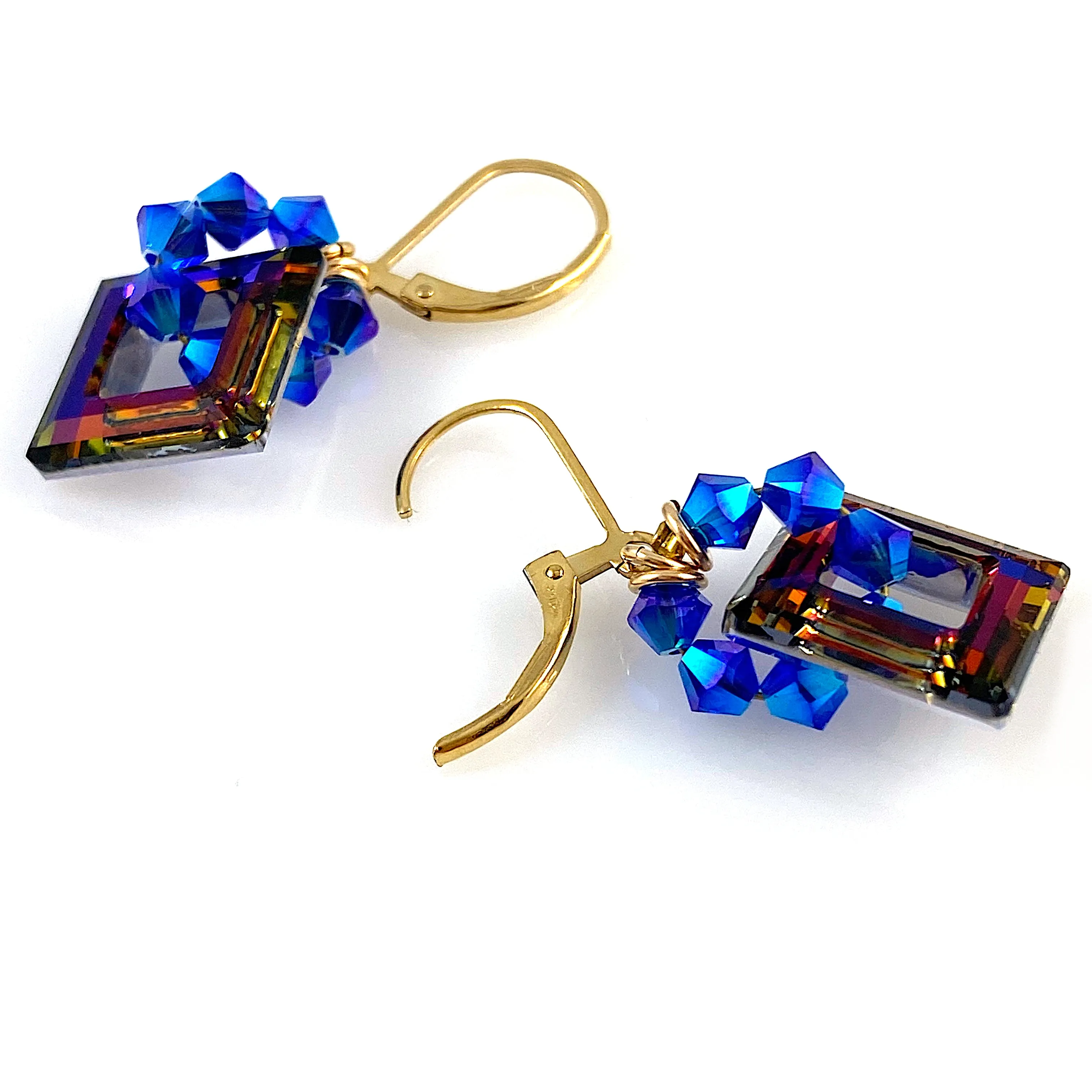 "Peacock"  Earrings