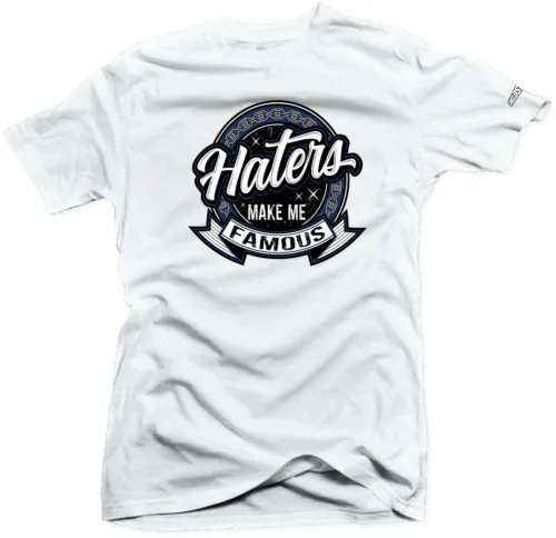 Shirt to Match Jordan 4 Retro White Midnight Navy - Haters