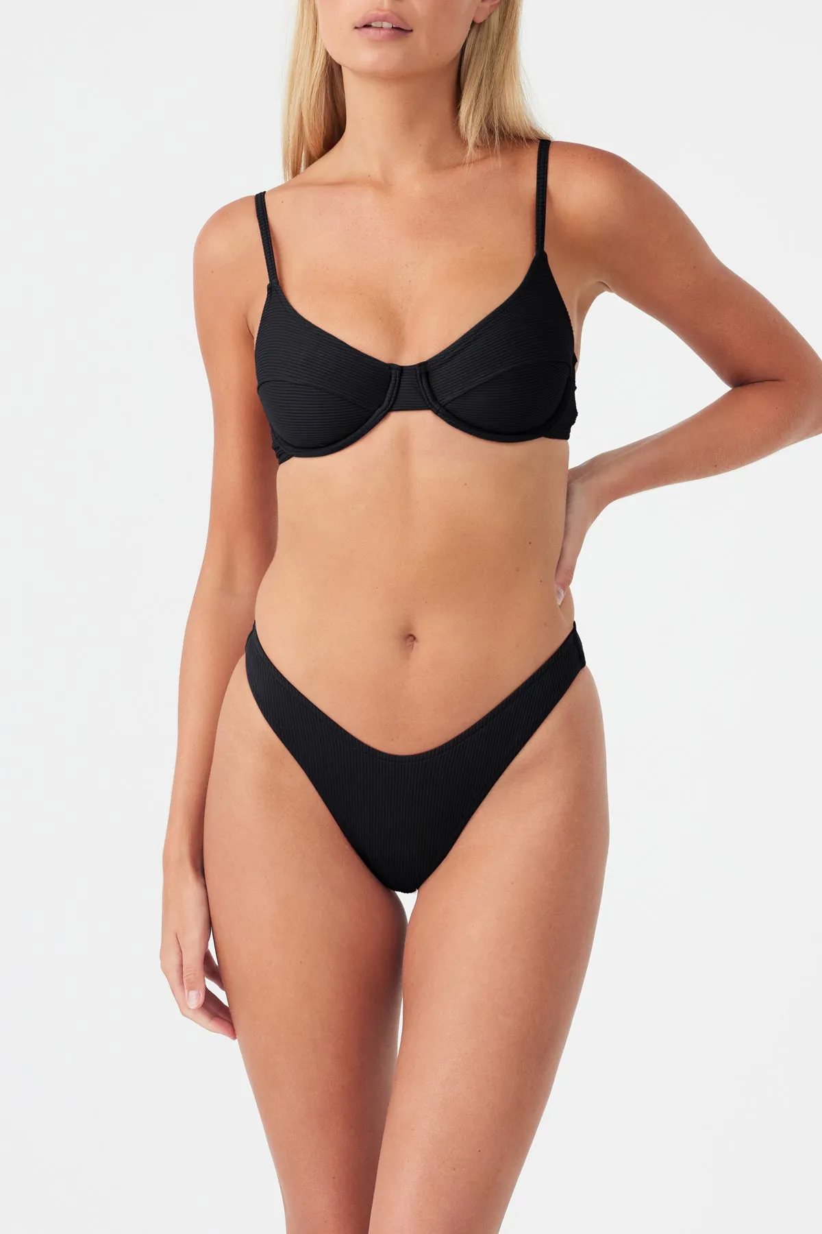 Signature Balconette Bra Cup Top - Black