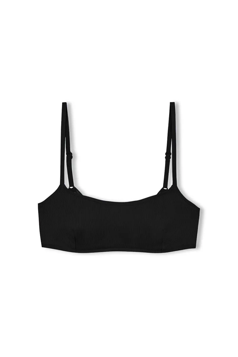 Signature Bralette Top - Black