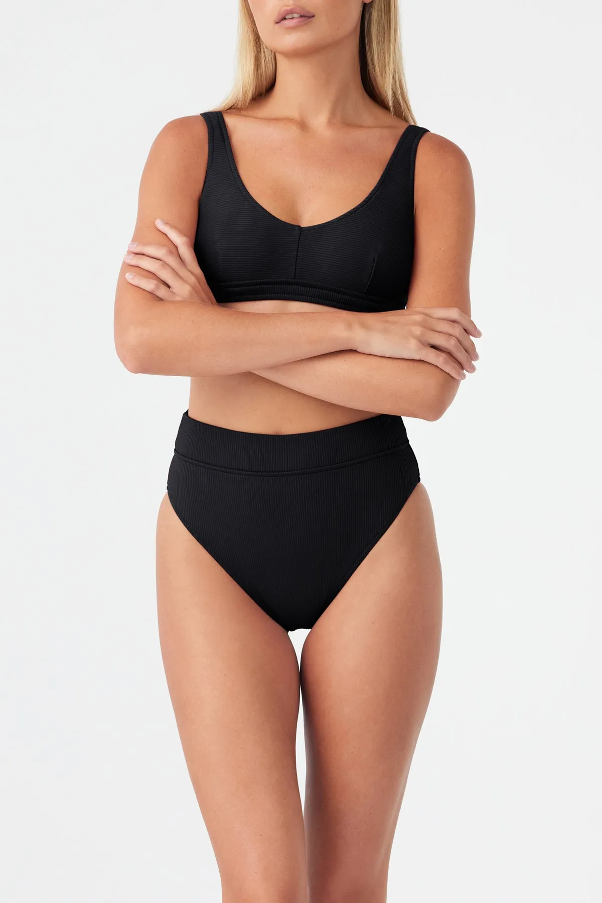 Signature High Waisted Brief - Black