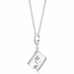 Silver Story Book Necklace