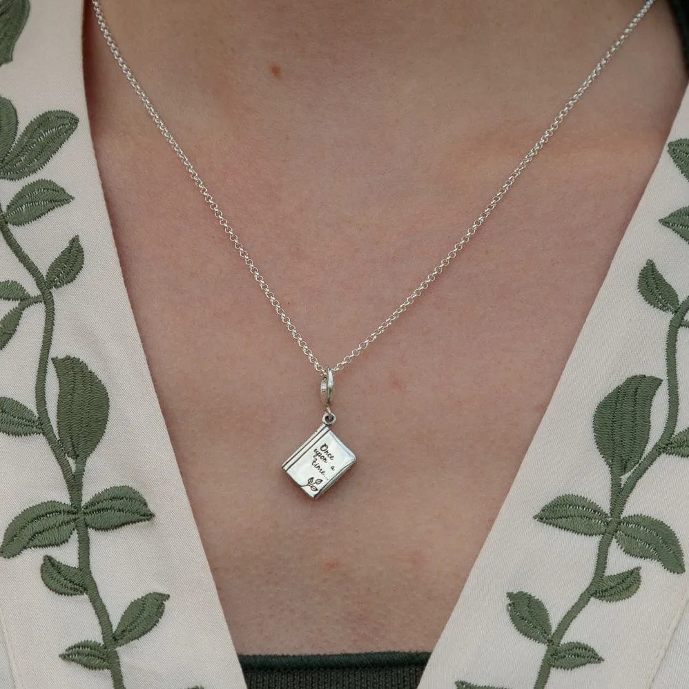 Silver Story Book Necklace