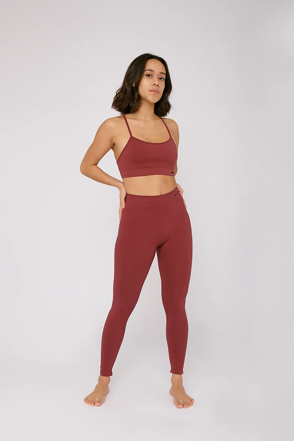 SilverTech™ active leggings burgundy