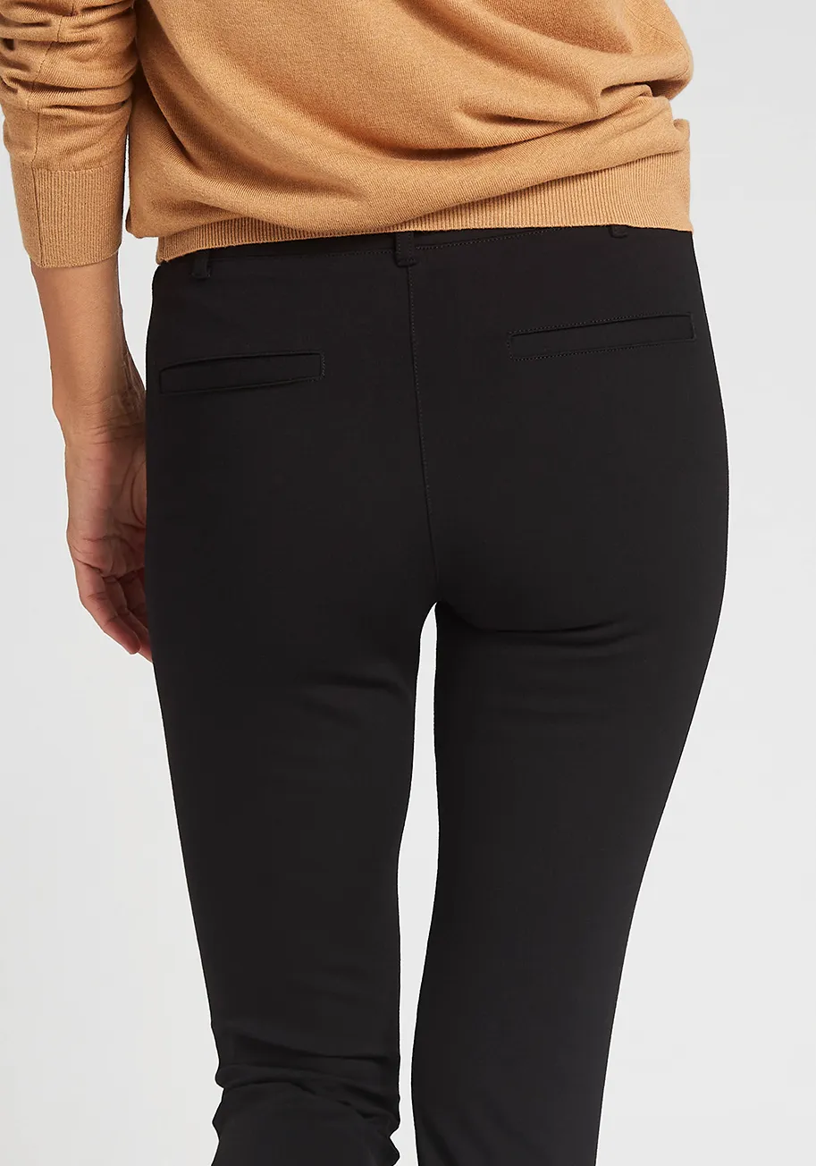 Skinny-Leg | Classic Dress Pant Yoga Pants (Black)