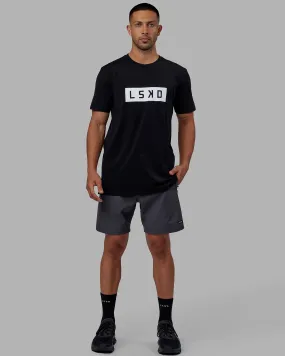 Strength FLXCotton Tee - Black-White