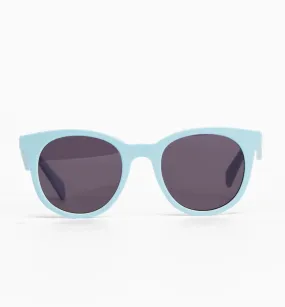 Sun Hero Acetate Sunglasses - Ice Blue with Smoke Lens