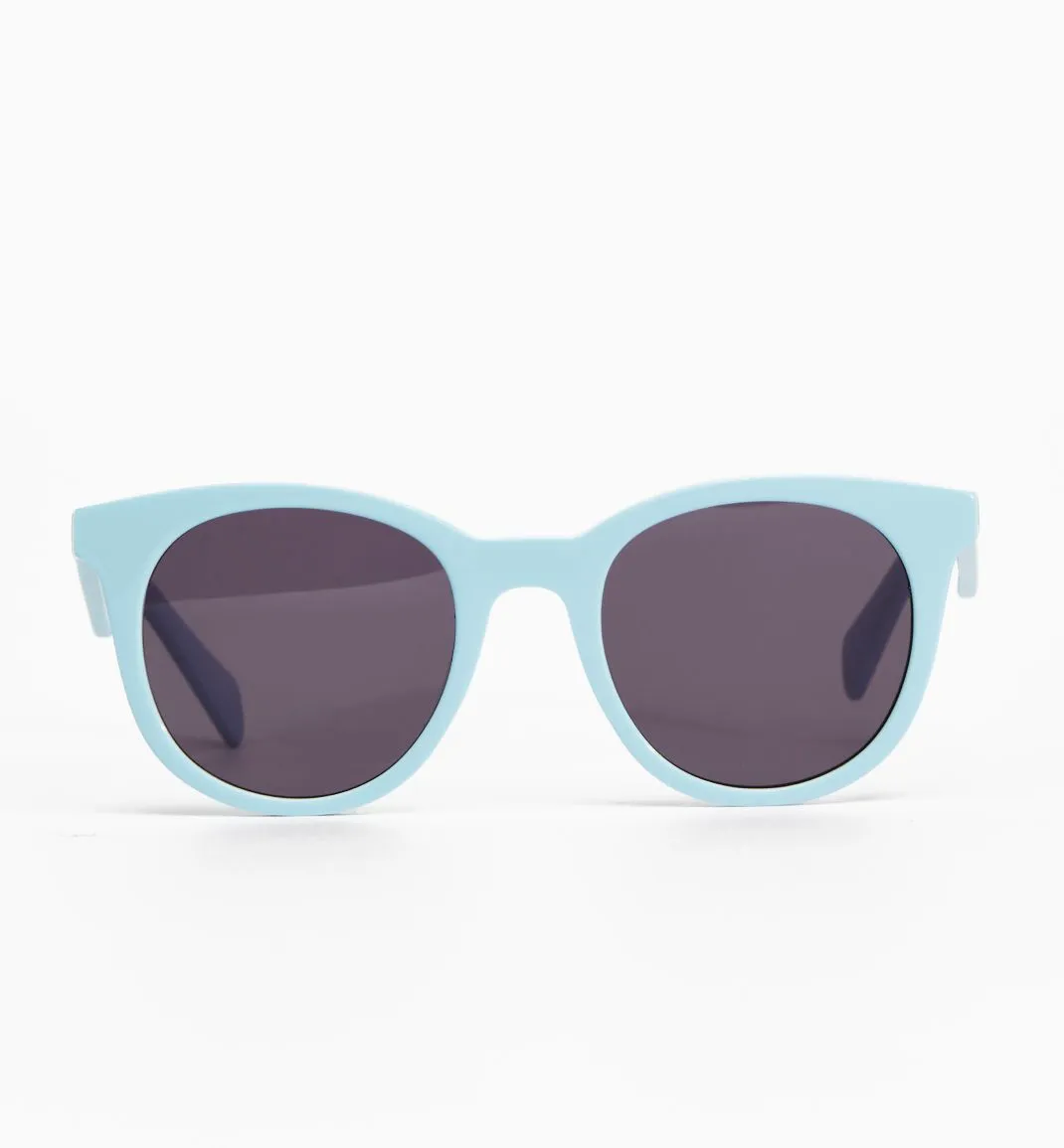 Sun Hero Acetate Sunglasses - Ice Blue with Smoke Lens