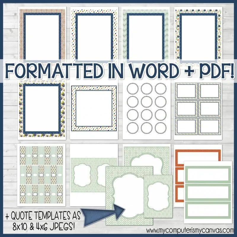 Sunday Lesson Kit #10 {Blank Editable Template} PRINTABLE