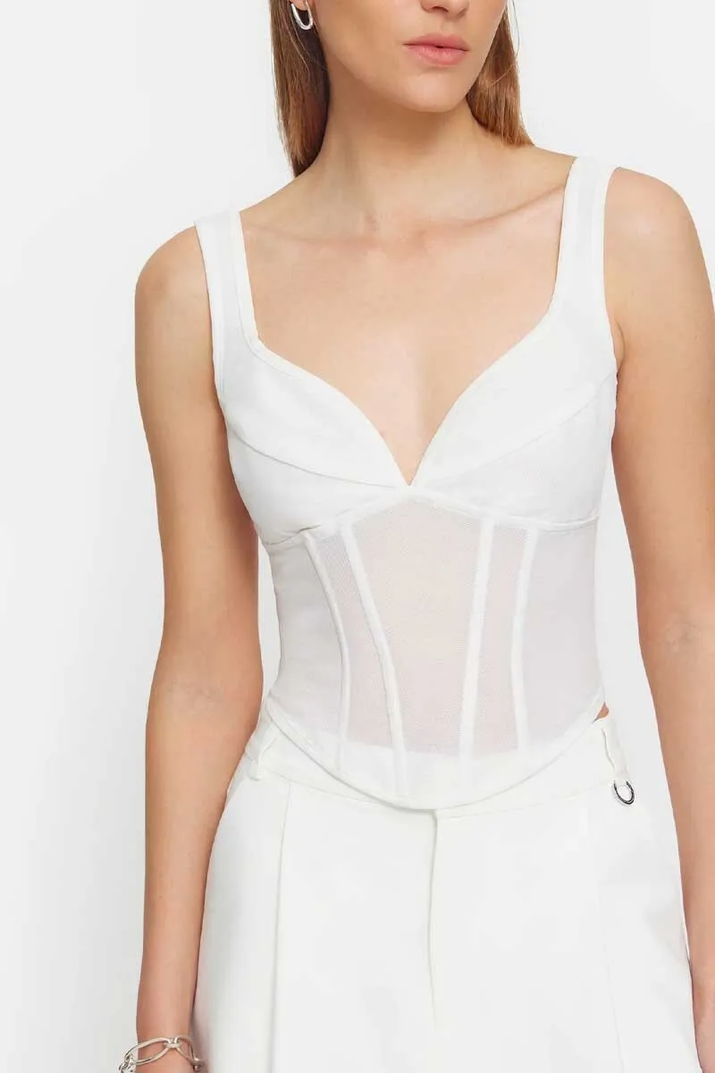 THETA BUSTIER-WHITE