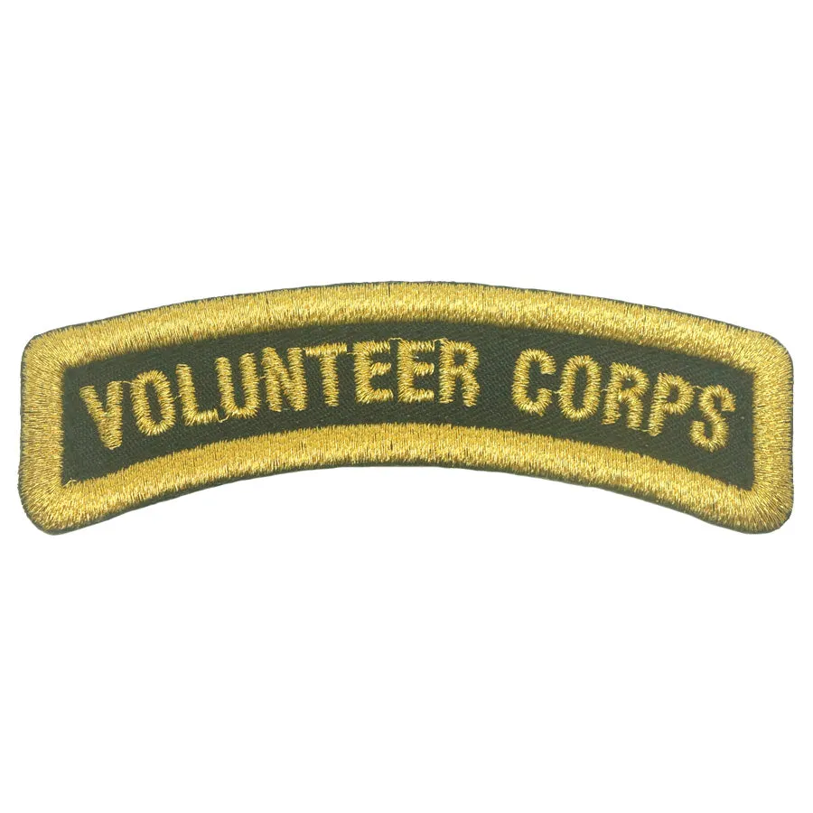 VOLUNTEER CORPS TAB - BLACK METALLIC GOLD