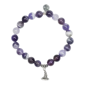 Witch Hat | Stone Beaded Charm Bracelet | Amethyst - Inspiration