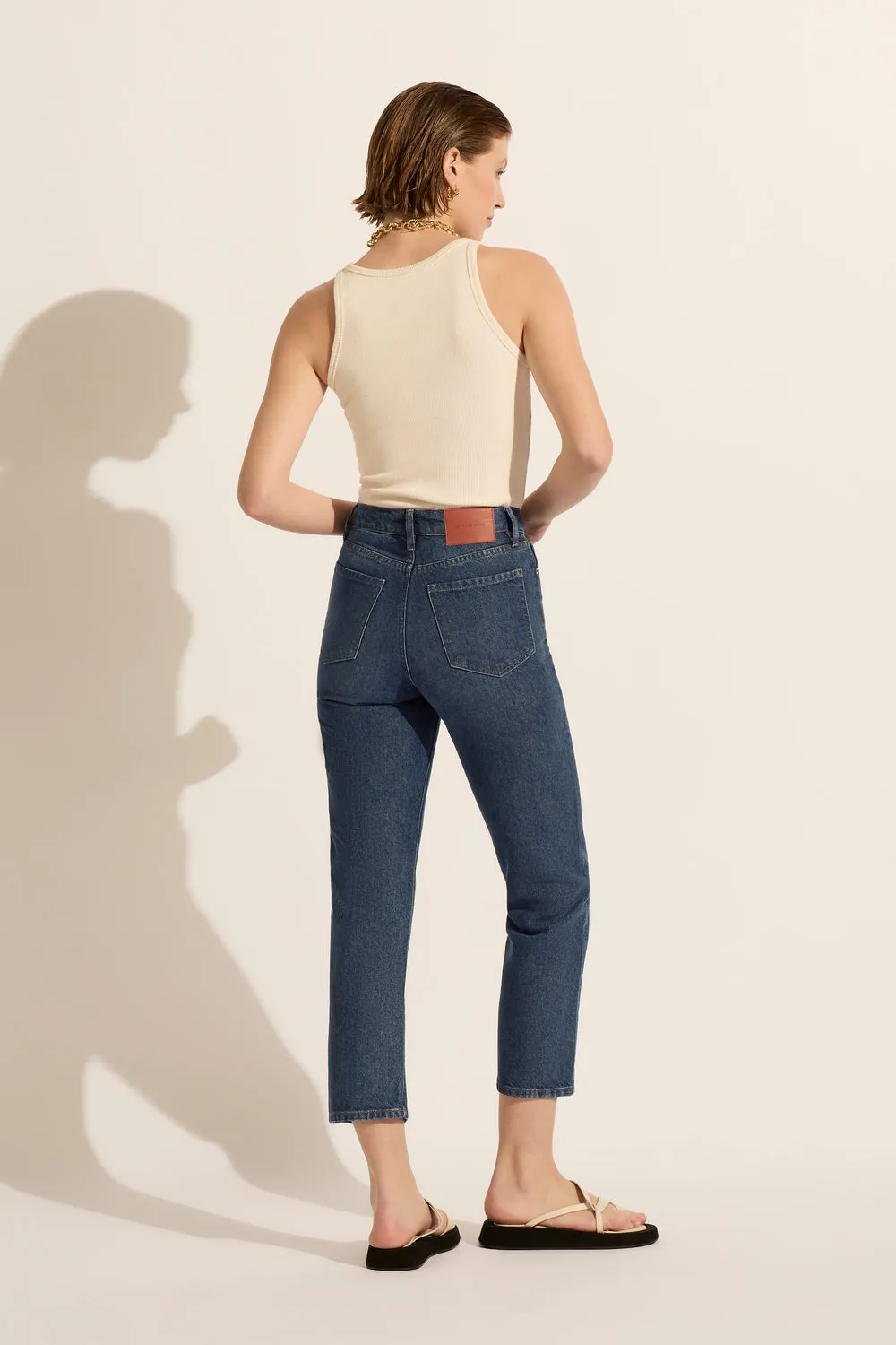 Zoe Crop High Rise Straight Jean - Stories